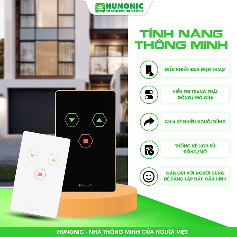 Công Tắc Cửa Cuốn Hunonic Door S – Phiên Bản Mới 2024